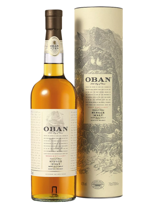 Oban 14 years old
Single western Highland Malt