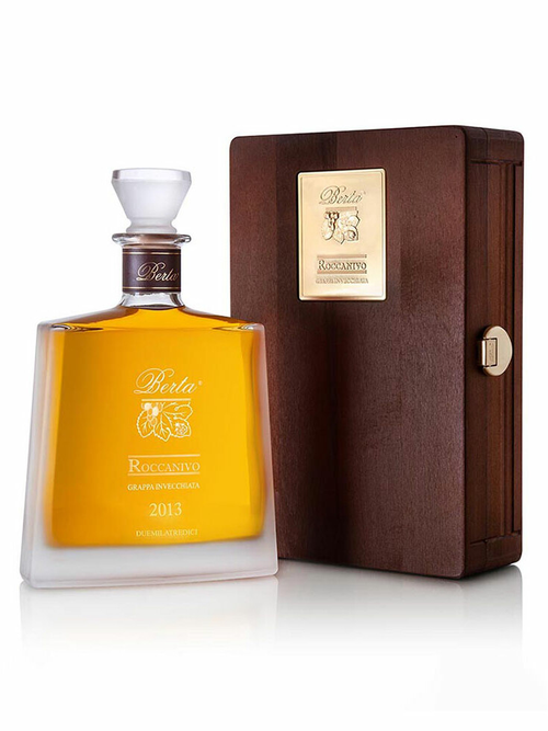 Grappa di Barbera, ROCCANIVO 2014/2015
Distilleria Berta, im Holzkistchen