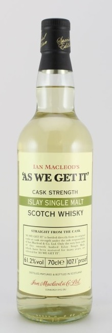 Whisky "As We get  it" Cask Strength
Single Islay Malt, Ian Macleod's