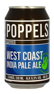 Poppels West Coast IPA Bio
Poppels Bryggeri