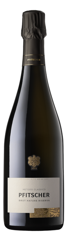 Spumante Riserva Brut Naturale 2020 Blauburgunder
Südtiroler Sekt DOC
Weingut Pfitscher, Montan/Montagna
(Klimahaus zertifiziert+Anbau naturnah ohne Bio-zertifizierung)
