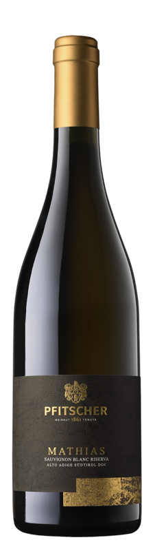 Sauvignon blanc "Mathias" Alto Adige DOC
Weingut Pfitscher, Montan/Montagna
(Klimahaus zertifiziert+Anbau naturnah ohne Bio-zertifizierung)